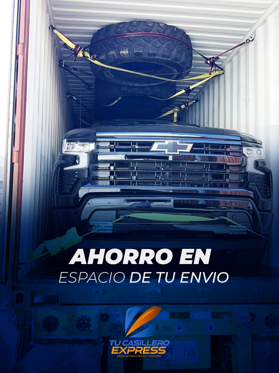 Camioneta en Container